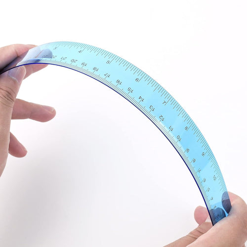 8-Pack Clear 12-Inch Plastic Rulers